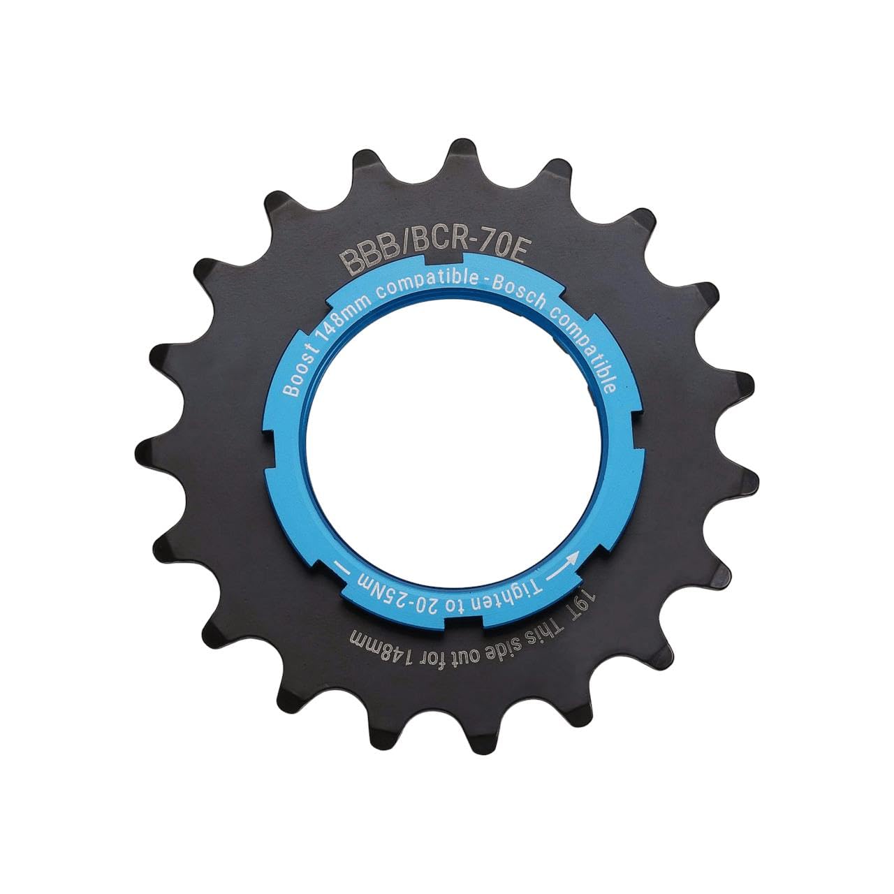 BBB: Pignon E-Bike [BCR-70E] - Gris, Bleu - Gris, Bleu - 19T