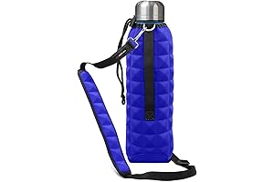 Reversible Insulated Water Bottle Carrier with Adjustable Strap