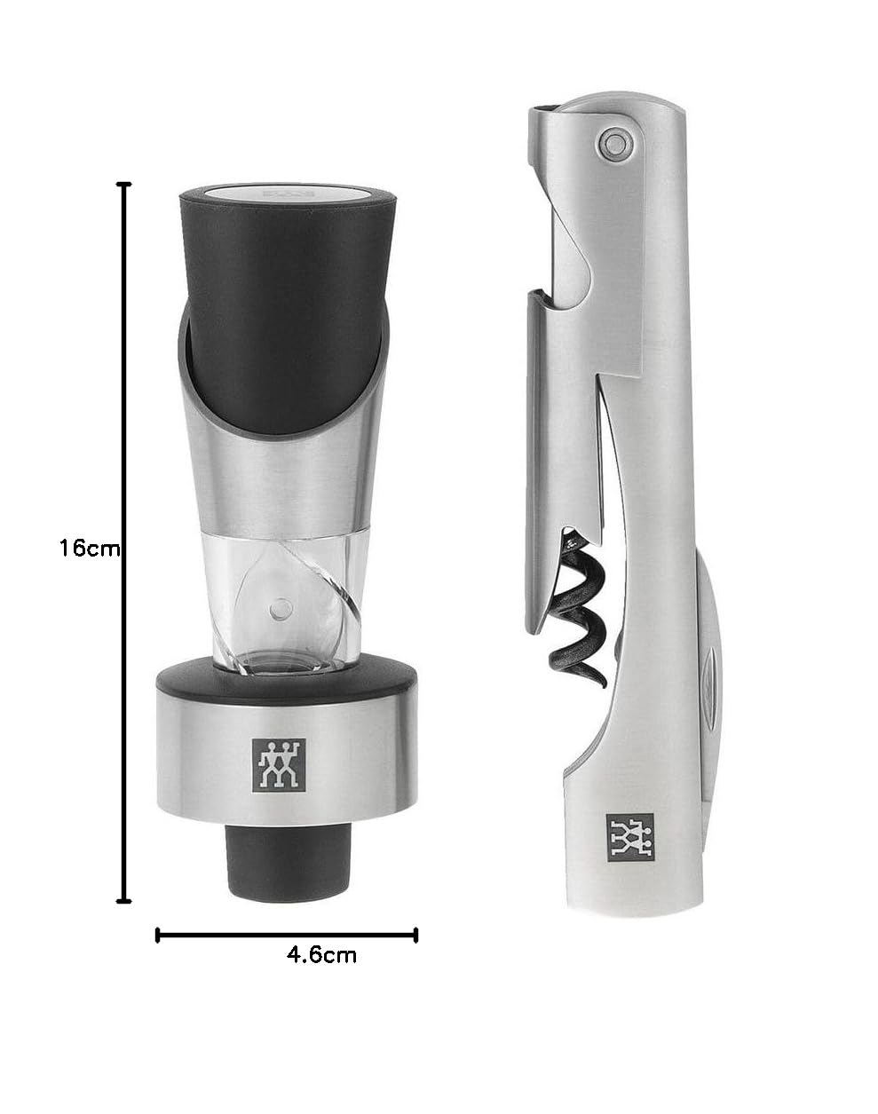 Zwilling Set Sommelier 2 Pezzi Sommelier 39500-055 Acciaio/Nero