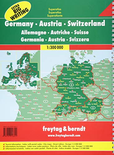 Deutschland, Österreich, Schweiz 1:300.000