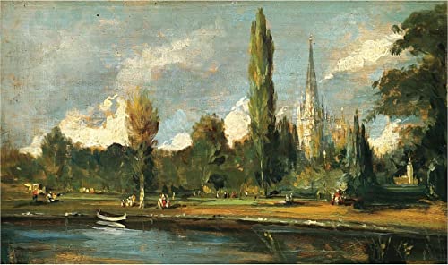 Pinturas murales de Salisbury por John Constable cartel decorativo de 60x90cm