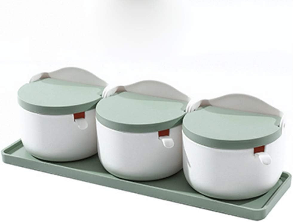 Plastic Seasoning Cans Large Capacity Salt and Pepper Bottle Storage Jars for Oil Spice Container Home Kitchen Seasoning Storage(E)