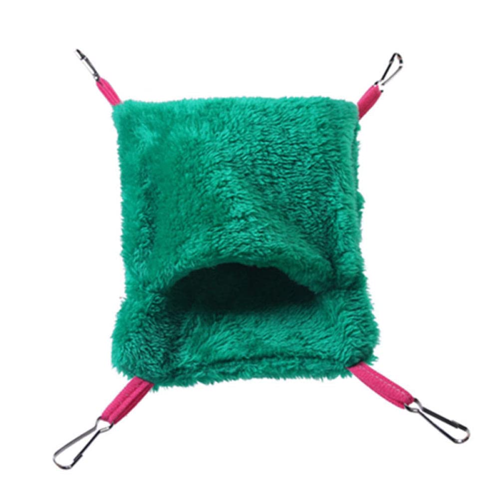 Domek dla chomika legowisko szczura chomik świnia hamak klatka ptak śpiące gniazdo huśtawka małych zwierząt czerwony L(Green,L)