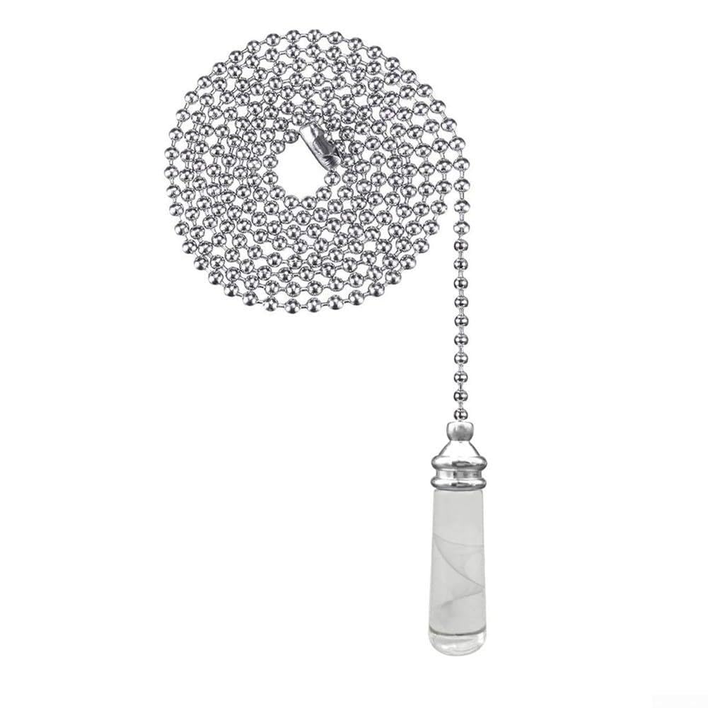 Anspruchsvolle Zugkette für Badezimmer und WC im Kristall-Stil für einfache Lichtsteuerung (30,5 cm)