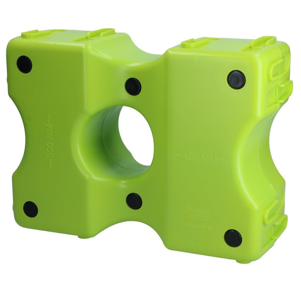 Holland Animal Care Vplast Bloque de obstáculos – Bloques de cavaletti – Bloque de salto – 40 x 30 x 15 cm – Plástico – 2 unidades – Verde