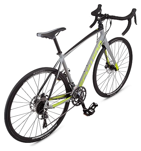 Schwinn Fastback AL Disc Sora Adult Performance Road Bike, Beginner to Intermediate Bicycle Riders, 700c Wheels, 18-Speed Drivetrain, Medium Aluminum Frame, Grey by Schwinn - Image 3