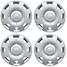 16 inch Hubcaps Best for 1998-2001 Volkswagen Beetle - (Set of 4) Wheel Covers 16in Hub Caps SIlver Rim Cover - Car Accessories for 16 inch Wheels - Snap On Hubcap, Auto Tire Replacement Exterior Cap)