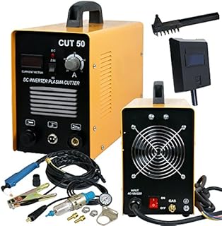 SUPER DEAL DC Inverter Plasma Cutter Cutting Machine With Screen Display Dual Voltage 110/220V AC 1/2'' Clean Cut (CUT 50)