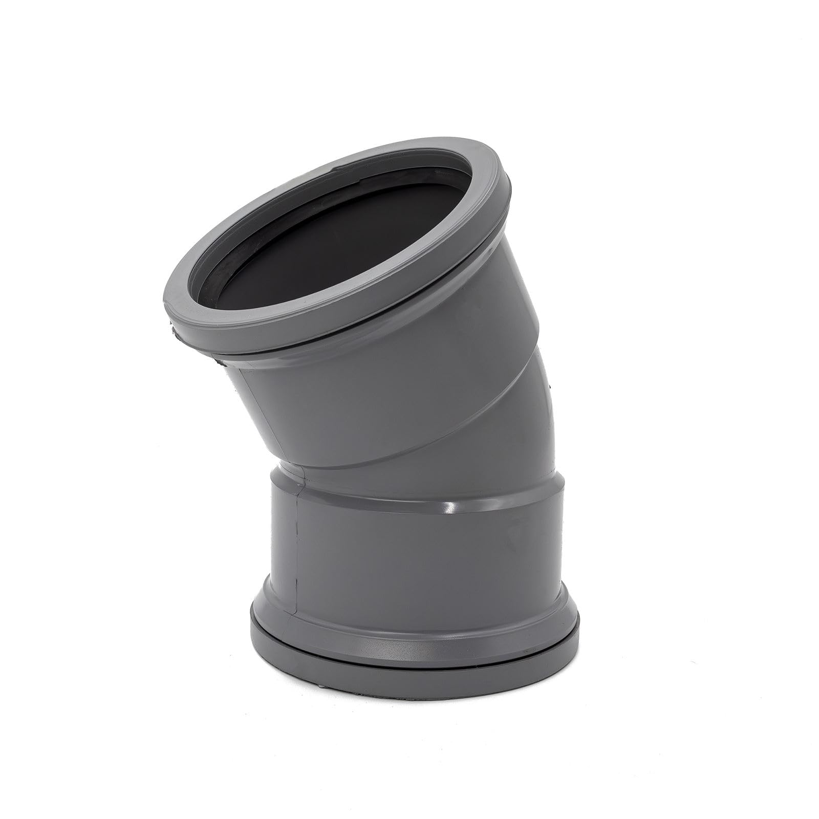 30° Bend (Double Socket), Grey Kayflow 110mm Soil & Waste Pipe Fitting