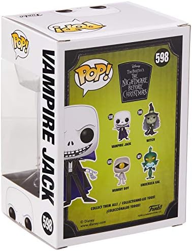 Funko 42672 POP Vinyl: Disney: Nightmare Before Christmas-Vampire Jack Xmas Collectible Figure, Multicolour