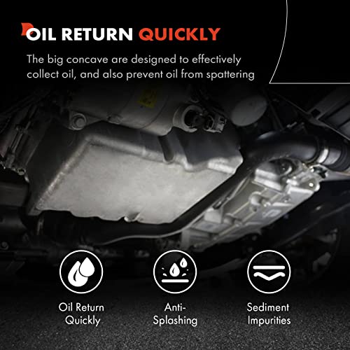 Image of A-Premium Engine Oil Pan Sump with Drain Plug | Compatible with Ford Escape 2009-2012, Fusion 2006-2012, Lincoln Zephyr 2006-2006, Mercury Mariner 2009-2011, Milan, V6 3.0L