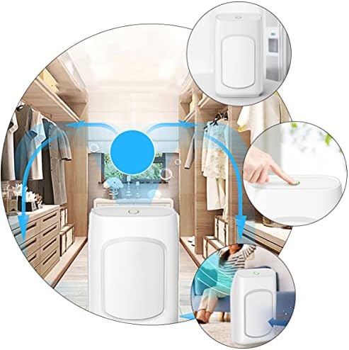 Homoyoyo 1pc Household Silence Dehumidifier Desiccant Absorbing Home Uk Plug Office Bedroom Machine Bathroom Small Mini Efficient, White