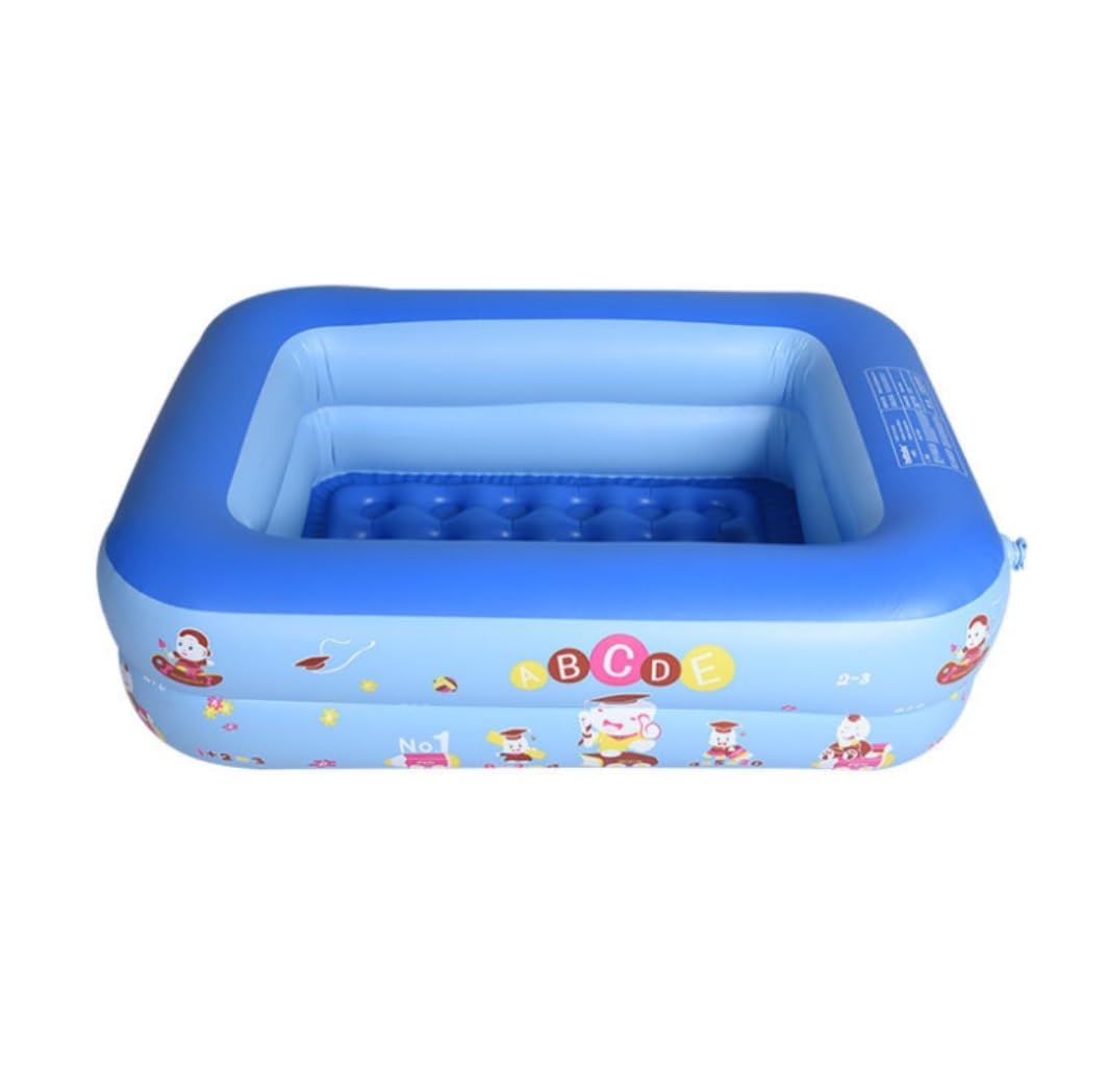 TOTIKI Paddling Pool Inflatable Hot Tubs Swimming Pool Home Garden Travel Portable Pools Garden(Blue,130 * 85 * 50cm)