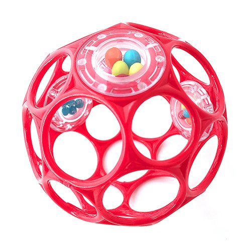 Preisvergleich Produktbild Oball - Rattle 10 cm Spielzeug mit Rasselperlen Rot