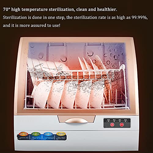 Draagbare WorkTop Afwasmachine, Compacte mini-vaatwasser met luchtdroogfunctie, 4 wasprogramma's - Image 5
