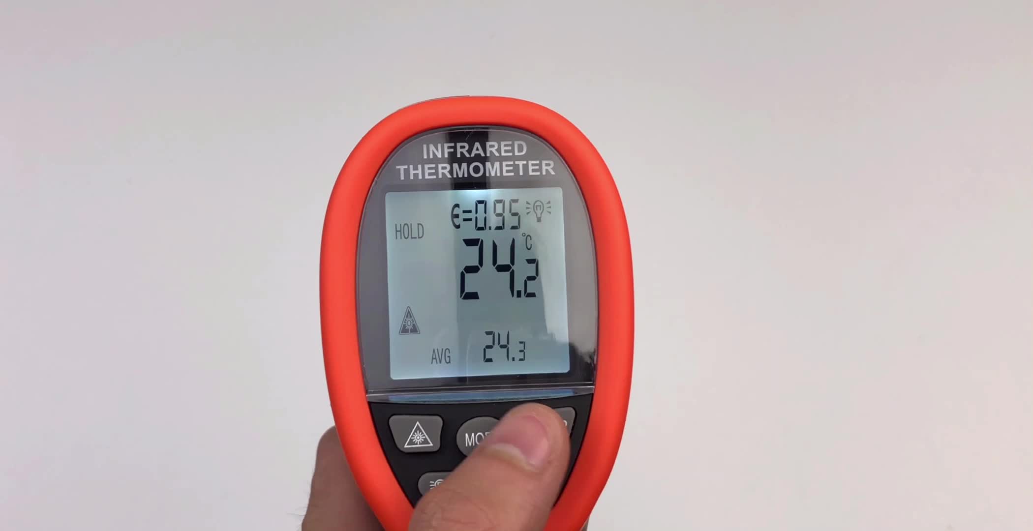 Digitales Infrarot-Thermometer Mit Laser – -50°C Produktbild-Vorschau 2