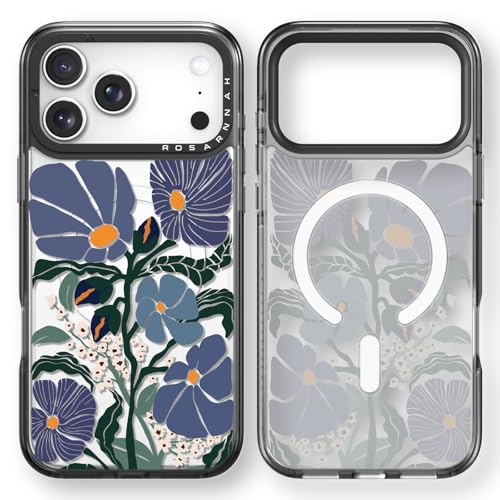 Coque iPhone 17 Pro Max Passiflora fleurie pour le quotidien noir