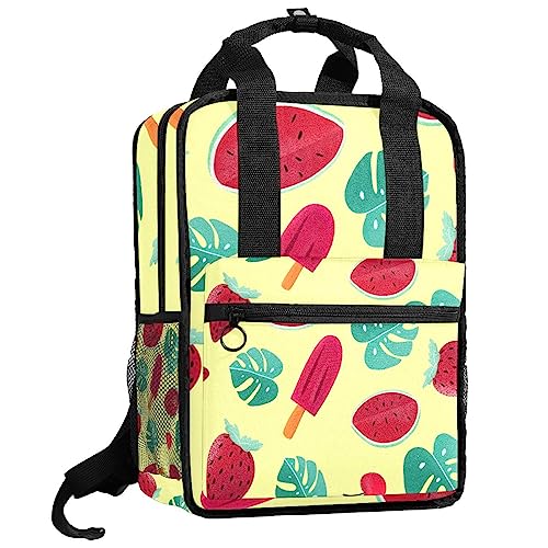 Sac à dos d'été garçons pastèque 35cm multicolore avec bretelles réglables