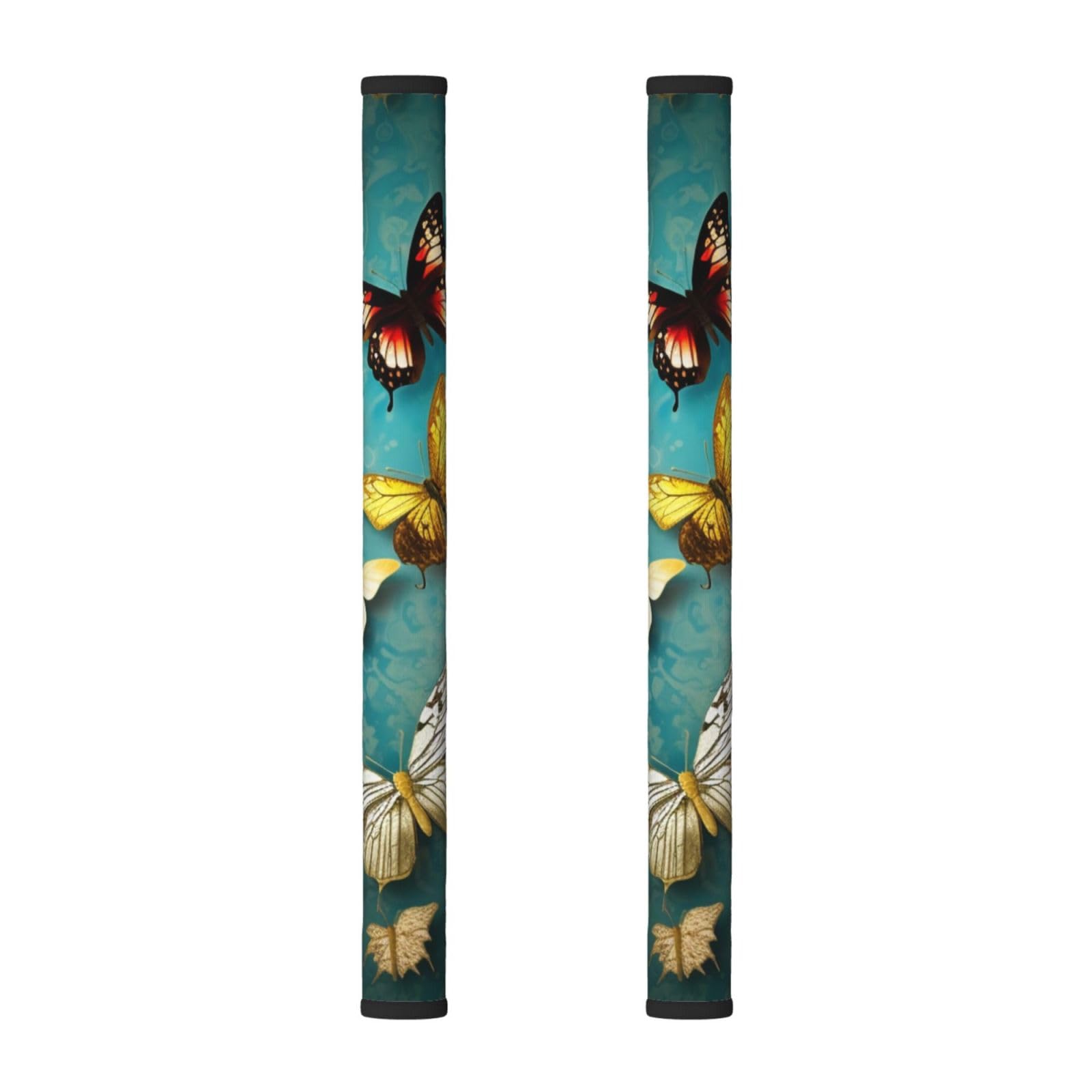 VGFJHNDF Refrigerator Door Handle Covers 2-Pack, Butterfly Printed Protect and Decorate for Fridge Ovens Dishwashers