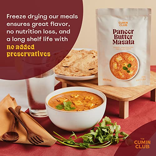 The Cumin Club Indian Paneer Butter Masala Instant Curry – Comfort Indian Food With Tomato, Cream & Warm Spices – Vegetarian Meals Ready To Eat (Pack Of 5) #TOP3
