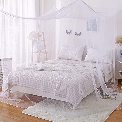 Faswin 4 Corners Post Elegant Net Bed Curtain Canopy, Suitable for Indoor Outdoor Net (Twin, White) Faswin 4 Corners Post Elegant Net Bed Curtain Canopy, Suitable for Indoor Outdoor Net (Twin, White)