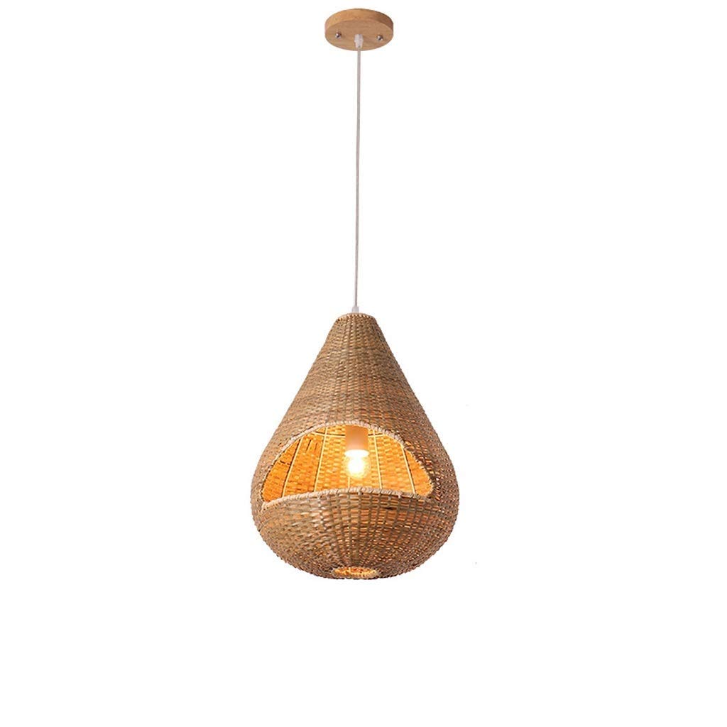Chandelier chinois bambou fait main luminaire anti-éblouissement salon