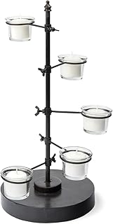 Mercana 67998 Table Candle Holder, Black