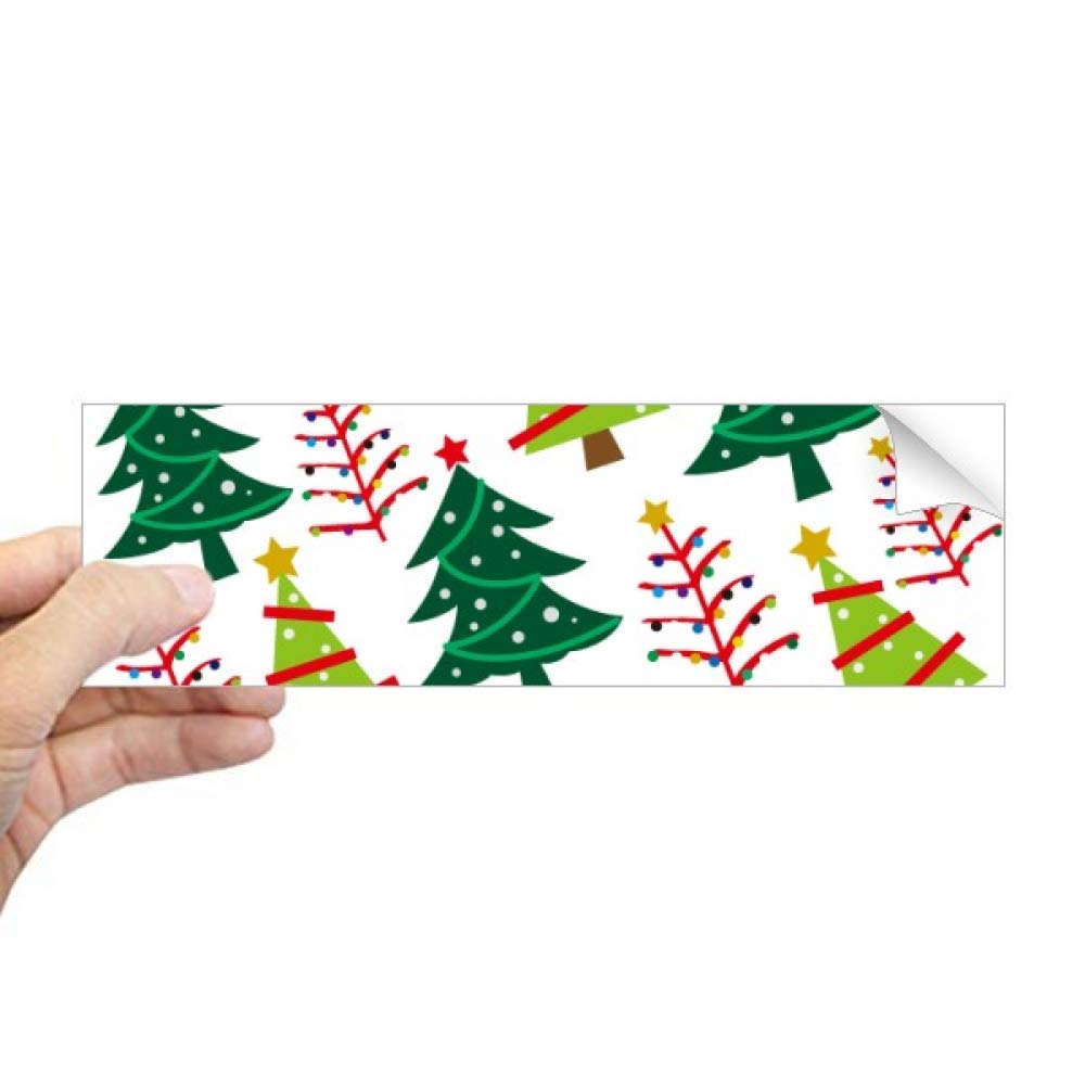 Sticker rectangulaire sapin de Noël vert décoration vitre sans résidu