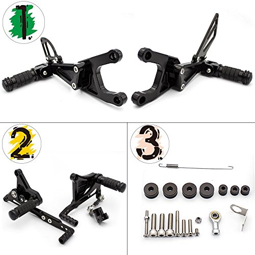 Repose-pieds réglables Benelli TNT 135 commandes reculées moto sur mesure