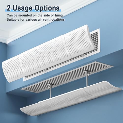 Deflector aire acondicionado techo PP extensible 49-86cm ajustable 180 grados 3