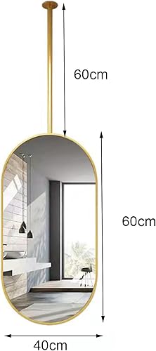 Miniatura 6 de HNYDMF Espejo para colgar en el techo, transparente y práctico, espejo flotante para el hogar, hotel, tocador de baño, espejo decorativo simple,