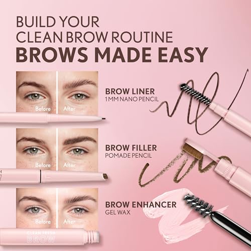 CoverGirl Clean Fresh Brow, 600 Dark Brown, Eyebrow Gel, Long-Lasting, Vegan Formula, Natural Looking, Easy to Apply, Doesn't Smudge, 0.18oz - image 7