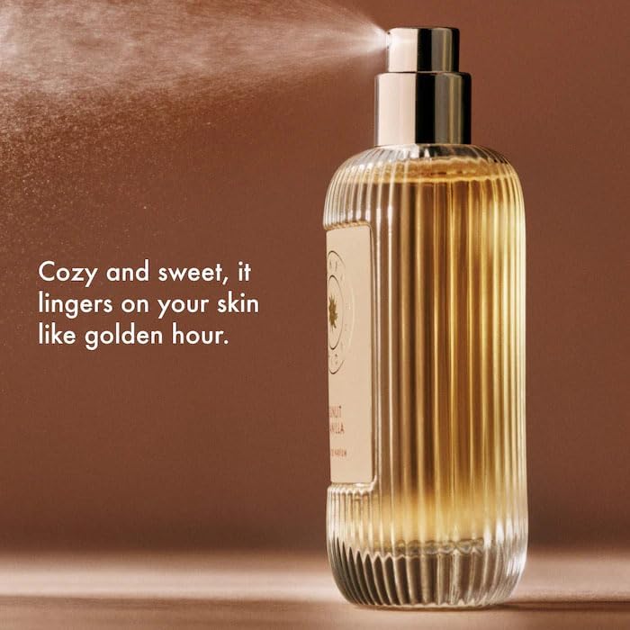 Sunlit Vanilla Caramel Gourmand Eau de Parfum - Sweet Warm Vanilla Perfume with Creamy Caramel, Amber & Musk Notes, Long Lasting Cozy Fragrance for Women Daily Wear or Evening - (1.7 oz/50 ml)