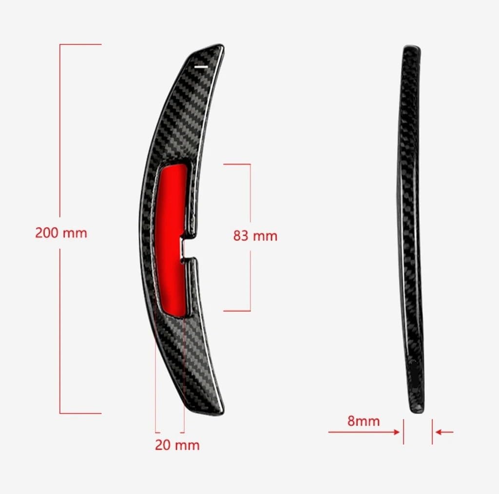 IBNA Volante da Corsa 2 Paddle Cambio al Volante per P&orsche 911 per Macan per Panamera 2021 per Cayenne 992(Nero)