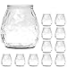Produktbild Ami Europe 12 Stück Windlichter aus Glas 10cm Windlicht für Teelichter Teelichtglas Vase Väschen