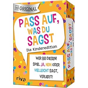 Pass auf, was du sagst – Die Kinderedition: Wer bei diesem Spiel »Ja«, »Nein« oder »Vielleicht« sagt, verliert! | Das Original. Das perfekte Geschenk. Für Kinder ab 6 Jahren