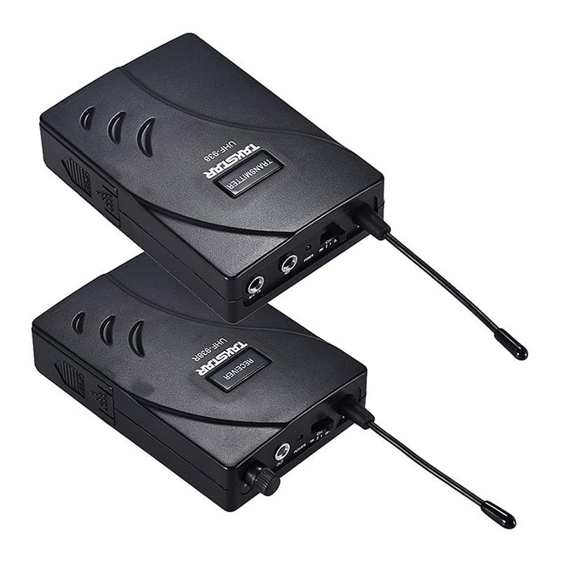 Fuq view of Takstar UHF-938 Transmitter and Receiver units