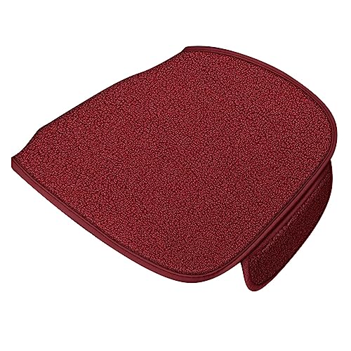 Coussin chaud et respirant pour siège auto protège-siège universel bordeaux