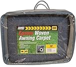 BITS4REASONS MAYPOLE NEW MODEL MP93560 BLUE/GREY EPSOM WOVEN AWNING CARPET, 2.5m x 6m - Breathable Ground Sheet, Durable Camping & Caravan Flooring, UV Stable & Rot-Proof, Easy Clean, Storage Bag