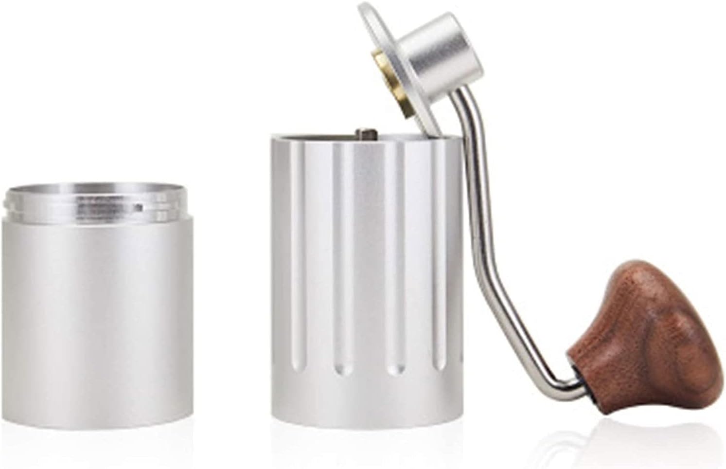 Manual Coffee Mill Grinder with Ceramic Burrs with Stainless Steel Handle Coffee container