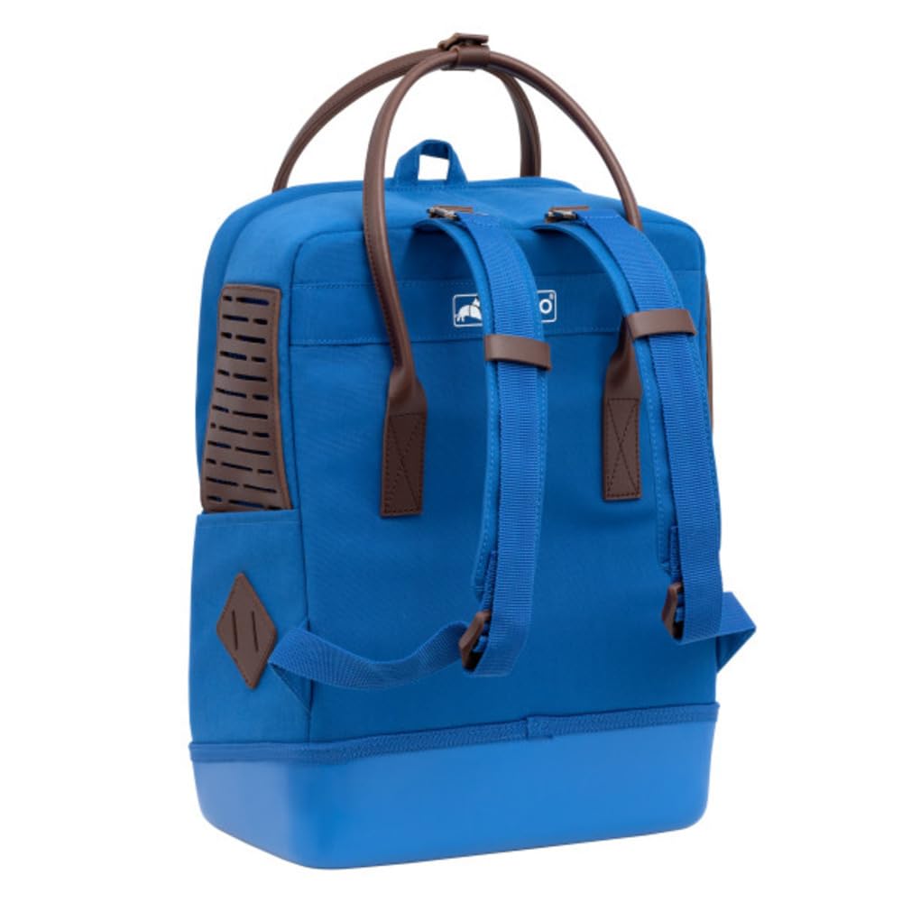 Kurgo Nomad Mochila Transportín, Azul | Apta para Avión, Fondo Impermeable, Bolsillo para Tablet, Para Perros Pequeños