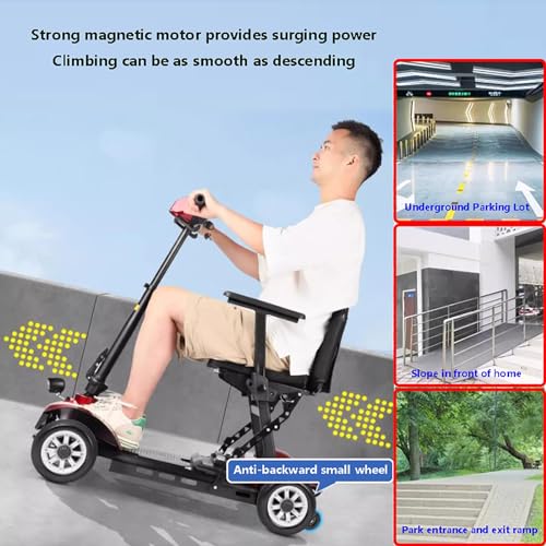 Patinete plegable para personas mayores, apto para viajes, capacidad de carga de 150 kg, incluye cargador y cesta