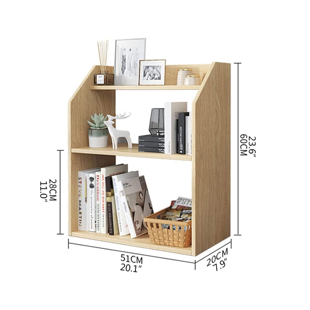 fhda Scaffale da scrivania Scaffale per Libri Piccolo in Legno autoportante Organizzatori e Accessori per scrivania Scaffale per espositori Articoli per Ufficio a casa