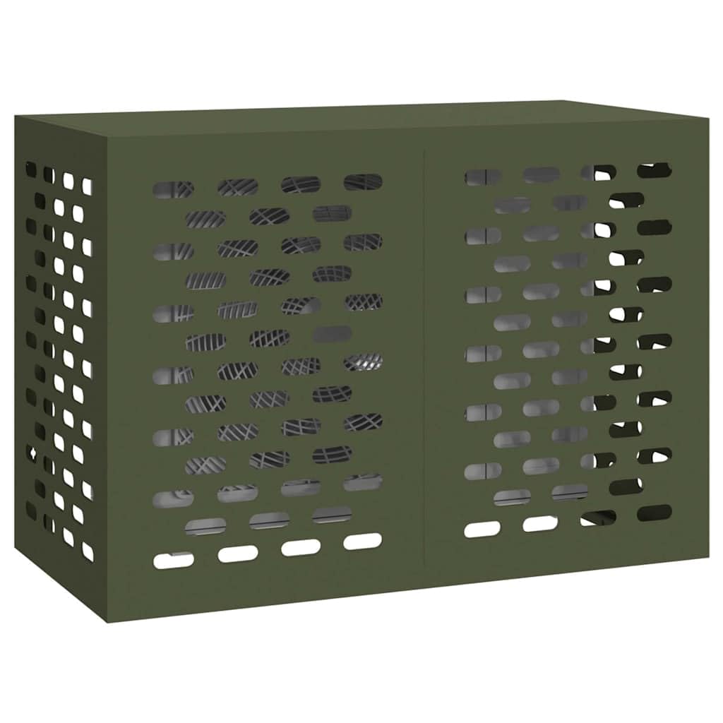 vidaXL Air Conditioner Cover Olive Green 100 x 50 x 70 cm Steel — image 1