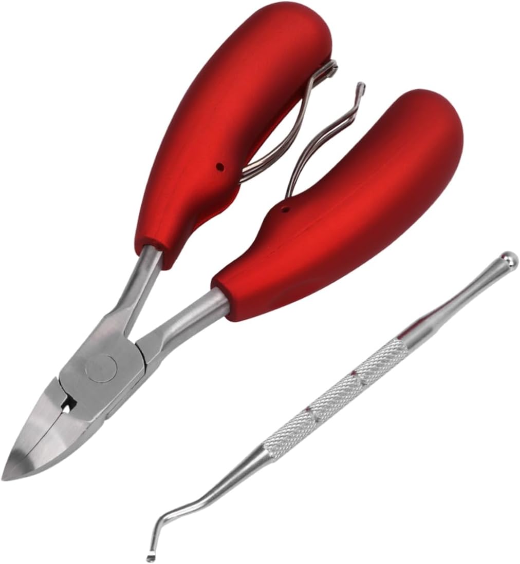 Vaguelly Toenail Clippers for Ingrown Thick Nails Ergonomic Design Grip Professional Heavy-Duty Cutters for Seniors and Weak Hands Nail Care Tools Vaguelly Toenail Clippers for Ingrown Thick Nails Ergonomic Design Grip Professional Heavy-Duty Cutters for Seniors and Weak Hands Nail Care Tools