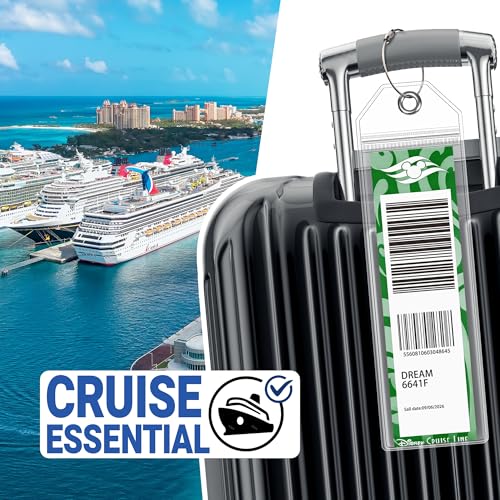 8 Pack DCL Cruise Luggage Tag Holder & Cruise Essentials for Dream, Fantasy, Magic, Wonder, Wish & Treasure 2025-2026 Cruise Must Have by SEAVILIA - Image 7