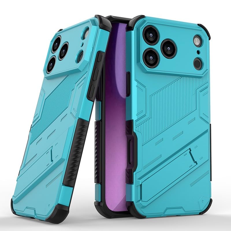 Coque iPhone 17 rigide en silicone bleu antichoc anti-rayures