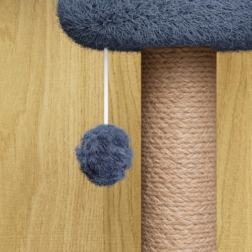 Mueble para caja de arena de gato con rascador y almacenamiento miniatura 7