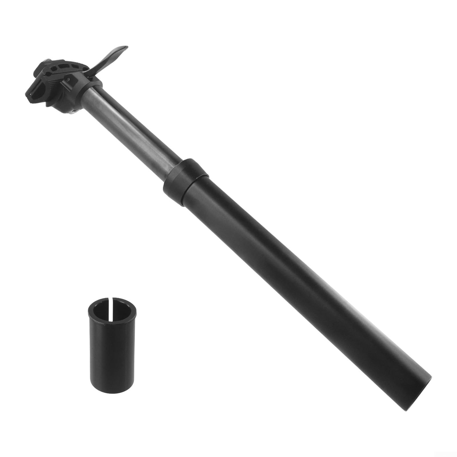Fahrrad-Sattelstütze mit Drahtsteuerung – 27,2 mm hydraulisches Sattelrohr kompatibel mit MTB – Aluminiumlegierung, 350 oder 400 mm Länge, schwarz (27,2 x 350 mm)