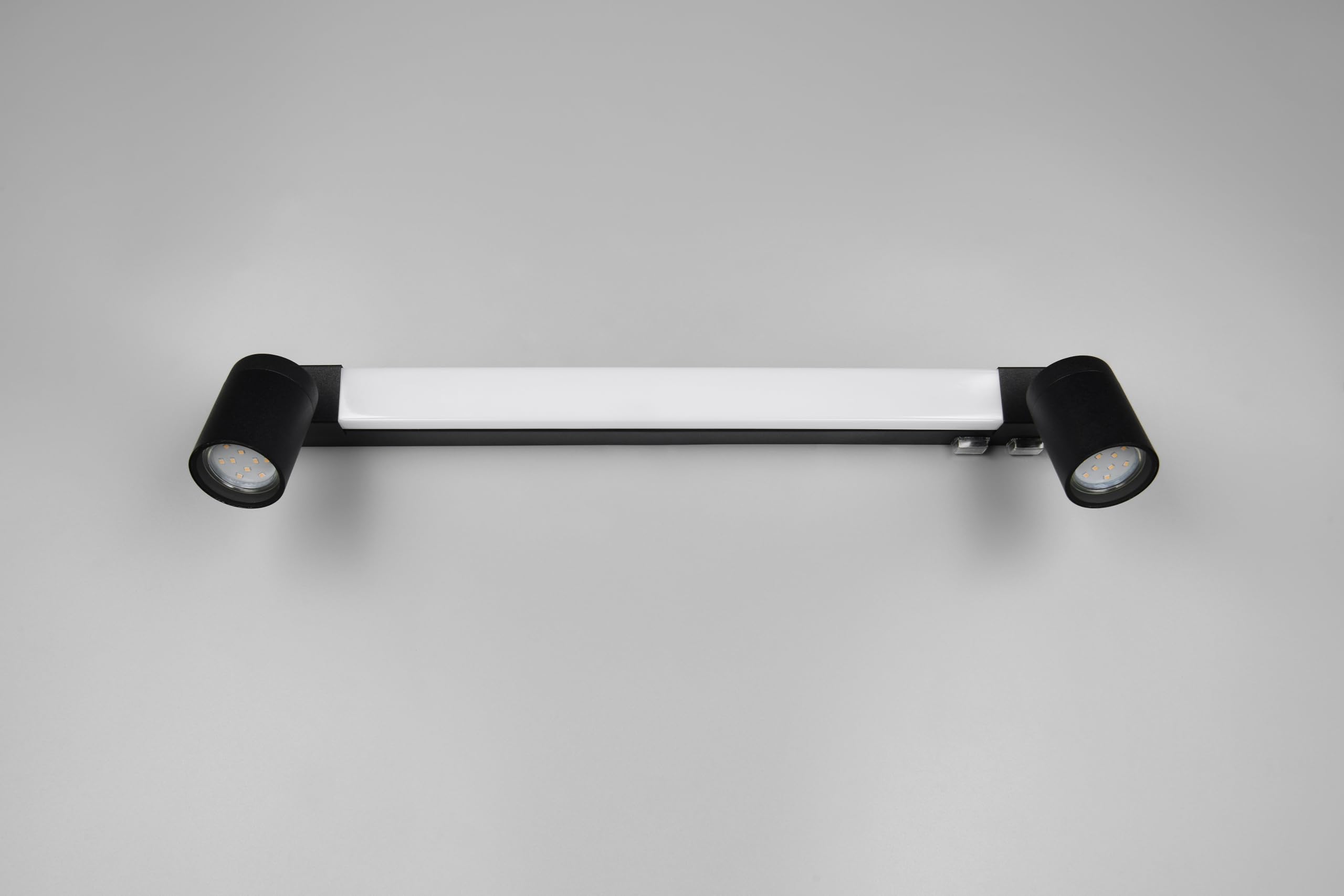 Trio Leuchten LED Badezimmer Wandleuchte Enrico 281470332, Metall Schwarz matt, 6.5 Watt LED, exkl. 2x GU10, Lichtfarbe einstellbar
